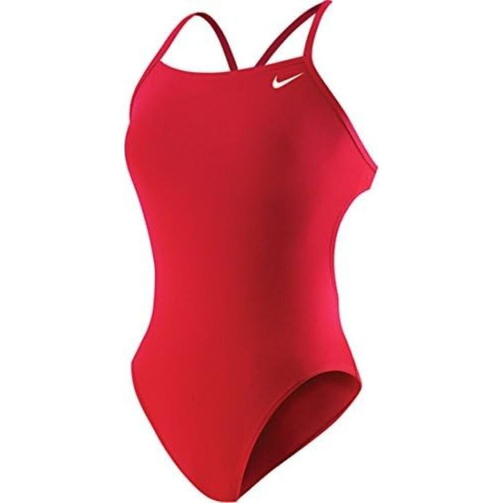 Nike Girls Polyester Core Solid Cut-Out Tank Varsity Red 20 Size 5 New